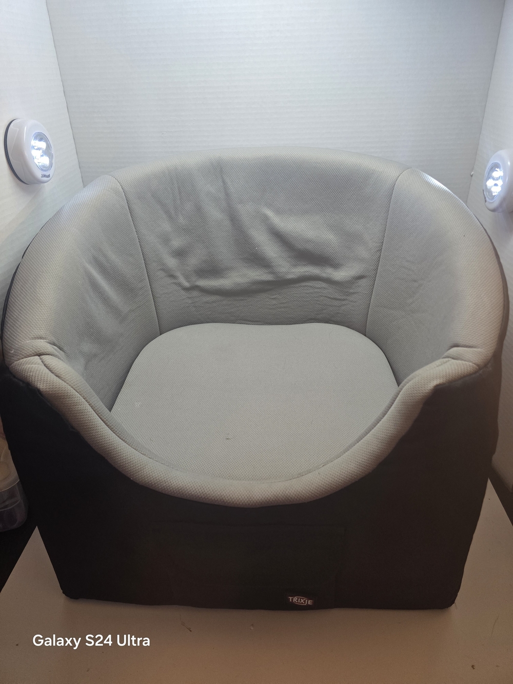 Trixie Gray and Black Pet Car Seat — Cozy Travel Booster